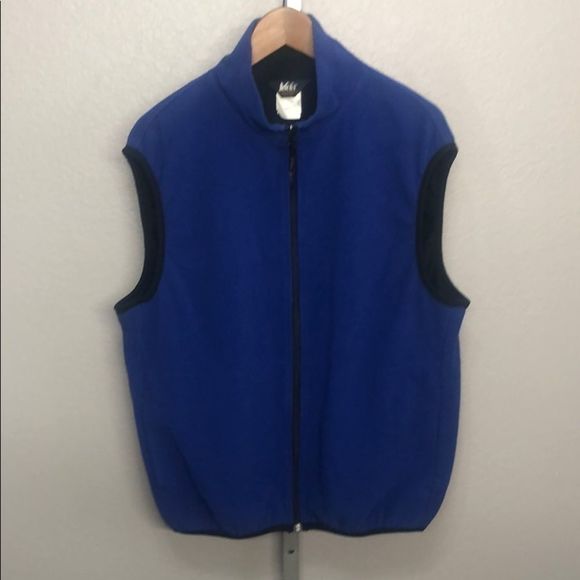 REI Unisex Blue Fleece ZIP Front Vest - Picture 2 of 5